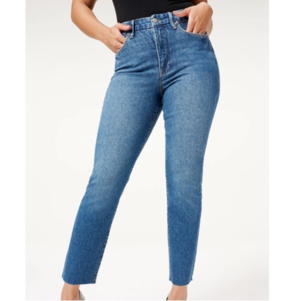 NWT Good American Good Classic Blue 940 High Rise Skinny Jean, size 00
